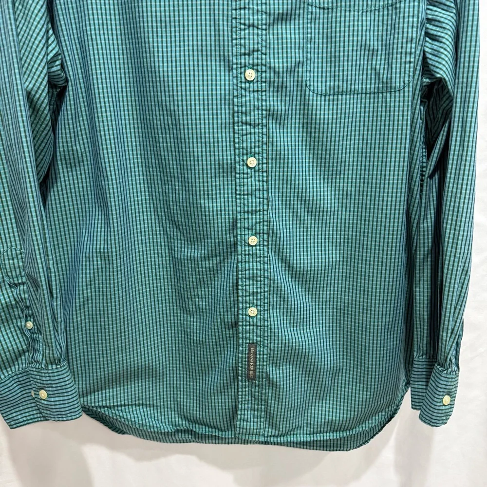 Banana Republic‎ Mens Large Gingham Button Down Shirt Preppy Smart Casual Ivy